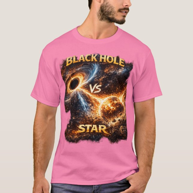 Kosmischer Gravitationskonflikt. T-Shirt (Vorderseite)