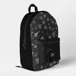 Kosmischer Halloween-Rucksack mit Pumpkins und Hex Bedruckter Rucksack