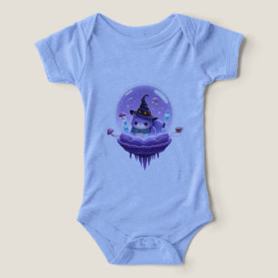 Kosmischer Hexenkatzen-Kawaii-Babysuit