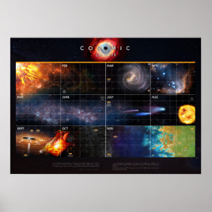 Kosmischer Kalender — Cosmos Poster