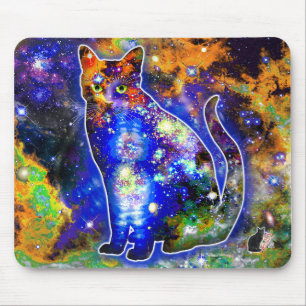 Kosmischer Katzenepsilon Mousepad