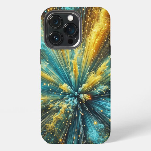 Kosmischer Knall iPhone Hülle (Hinten)