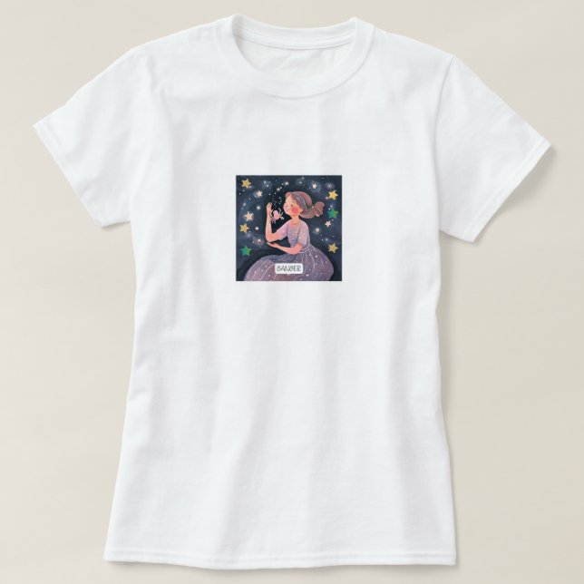 Kosmischer Krebs T-Shirt (Design vorne)