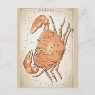 Kosmischer Krebs Tierkreis Postkarte