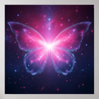 Kosmischer Lichtschmetterling in einem galaktische