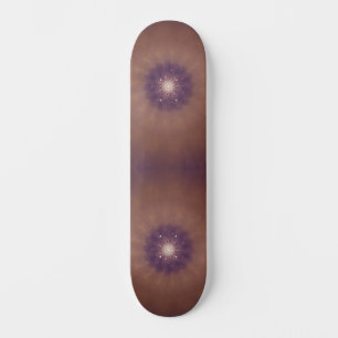 Kosmischer Mandala-Ausbruch - Abstrakte lila Galax Skateboard