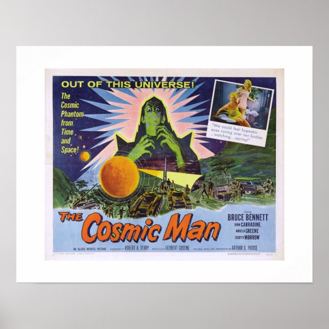 Kosmischer Mann Poster (Vorne)