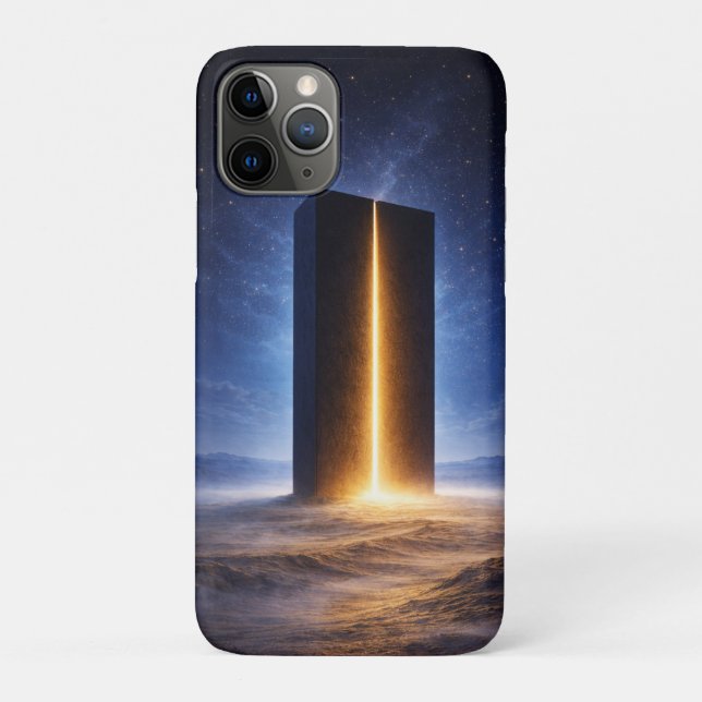 Kosmischer Monolith – Licht jenseits der Leere Case-Mate iPhone Hülle (Rückseite)