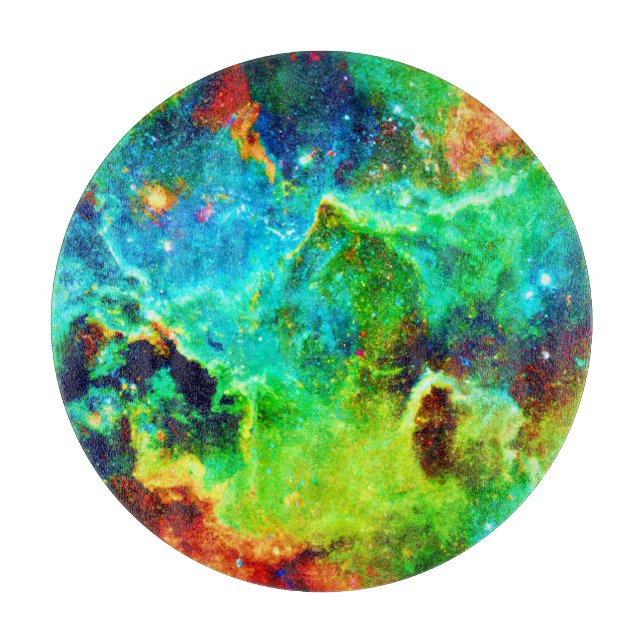 Kosmischer Nebel Schneidebrett (Vorderseite)