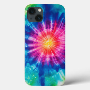 Kosmischer Neon-Regenbogen-gefärbte Krawatte Case-Mate iPhone Hülle