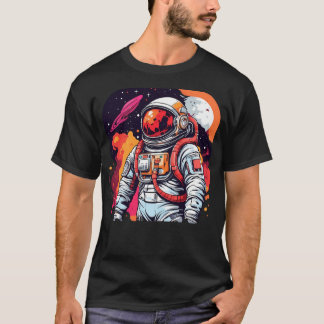 Kosmischer Odyssey-Astronaut in der Weite des Welt T-Shirt