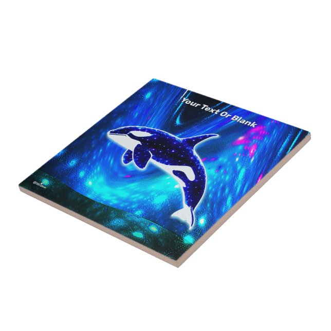 Kosmischer Orca Fliese (Seite)