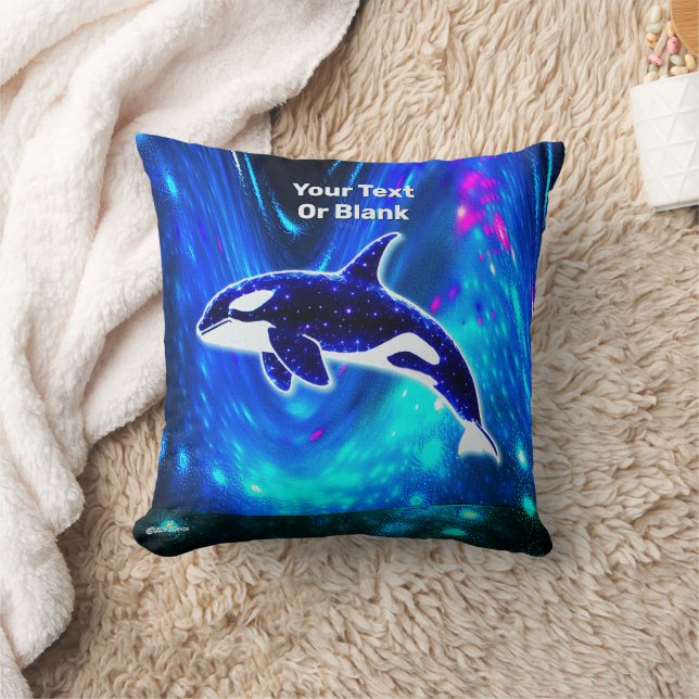 Kosmischer Orca Kissen (Decke)