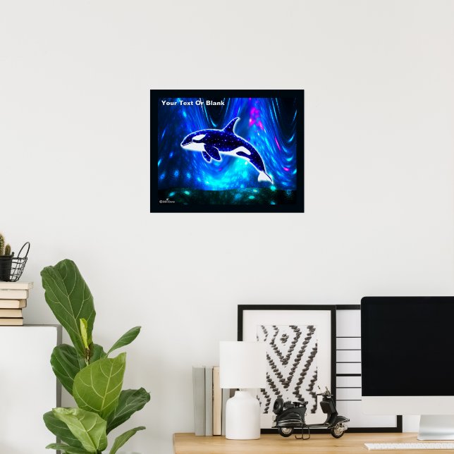Kosmischer Orca Poster (Heimbüro)