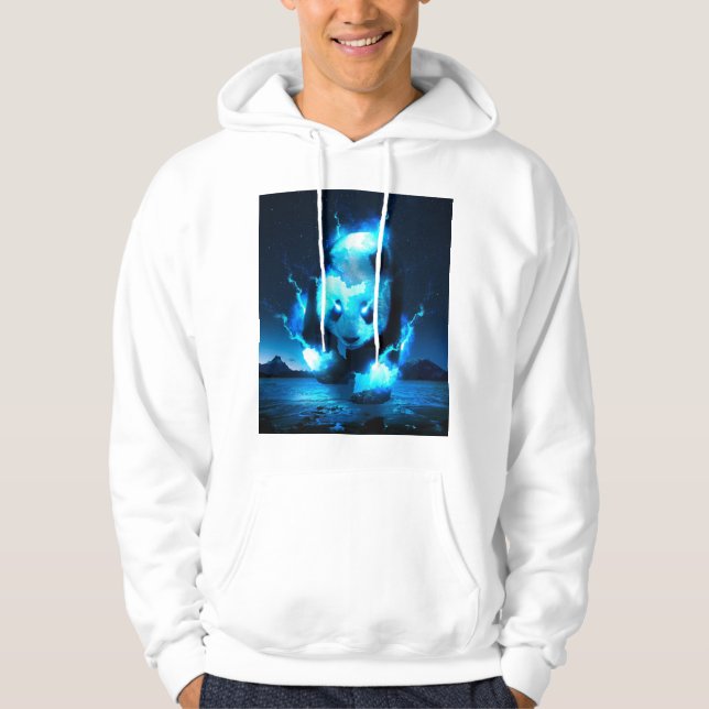 Kosmischer Panda Hoodie (Vorderseite)