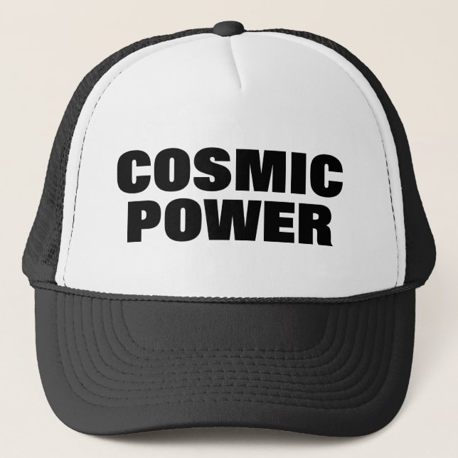 Kosmischer Power™ Trucker-Hut Truckerkappe (Vorderseite)