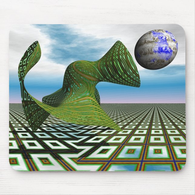 Kosmischer Pudel Mousepad (Vorne)