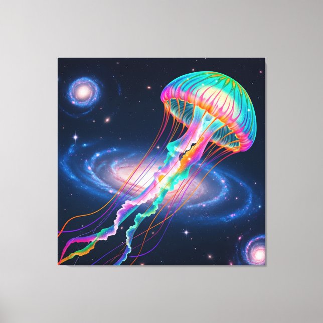 Kosmischer Regenbogen Leinwanddruck (Vorderseite)