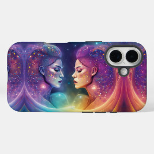 Kosmischer Regenbogen Liebhaber weiblicher Energie iPhone 16 Hülle