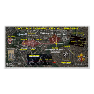 Kosmischer Schlüssel - Chi Rho Poster