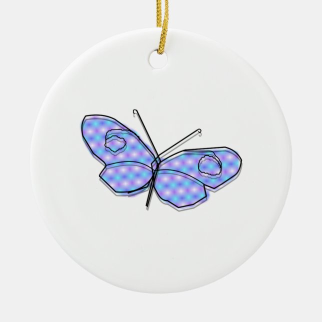 Kosmischer Schmetterling Keramikornament (Vorne)