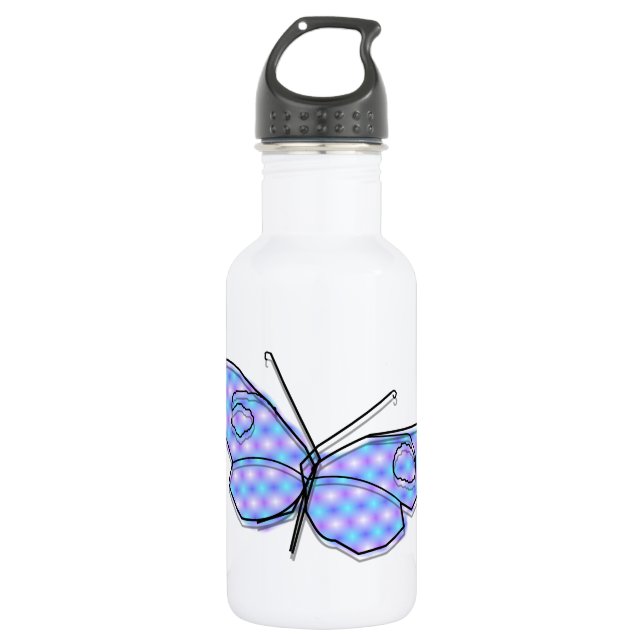Kosmischer Schmetterling Trinkflasche (Vorderseite)