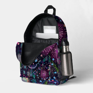 Kosmischer Schneesturm: Abstrakte Maximalismus-Kun Bedruckter Rucksack