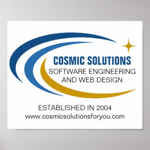 Kosmischer Software-Ingenieur Computertechnologie Poster