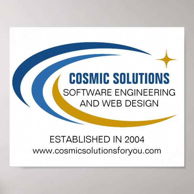 Kosmischer Software-Ingenieur Computertechnologie Poster (Vorne)