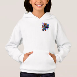Kosmischer Solo-Alien-Gitarrespieler Weltraum-Musi Hoodie
