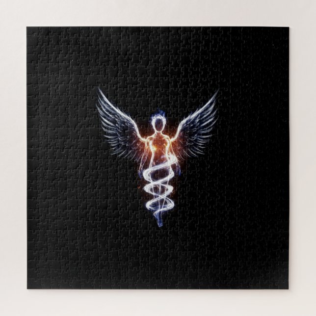 Kosmischer spiritueller, transparenter weiblicher  puzzle (Vertikal)