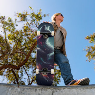 Kosmischer Sternenlicht-Fuchs-Geist-Fantasie-Tier Skateboard