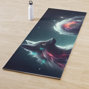 Kosmischer Sternenlicht-Fuchs-Geist-Fantasie-Tier Yogamatte