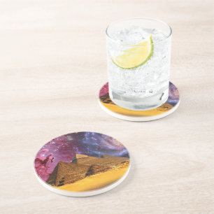 kosmischer Sturm über dem Untergrund Getränkeuntersetzer