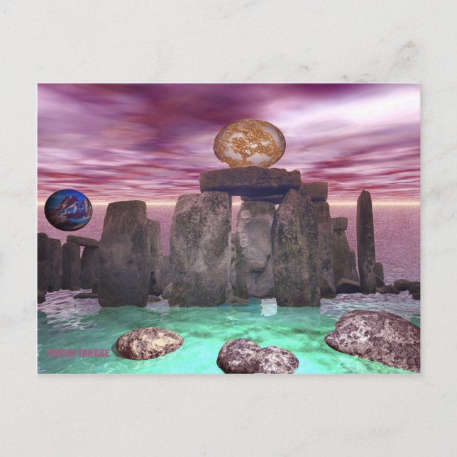 Kosmischer Tanz 3 Postkarte (Vorderseite)