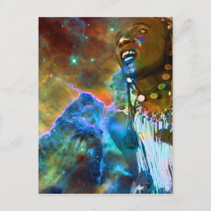 kosmischer Tanz Postkarte
