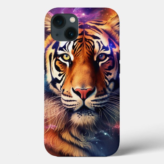 Kosmischer Tiger Case-Mate iPhone Hülle (Rückseite)