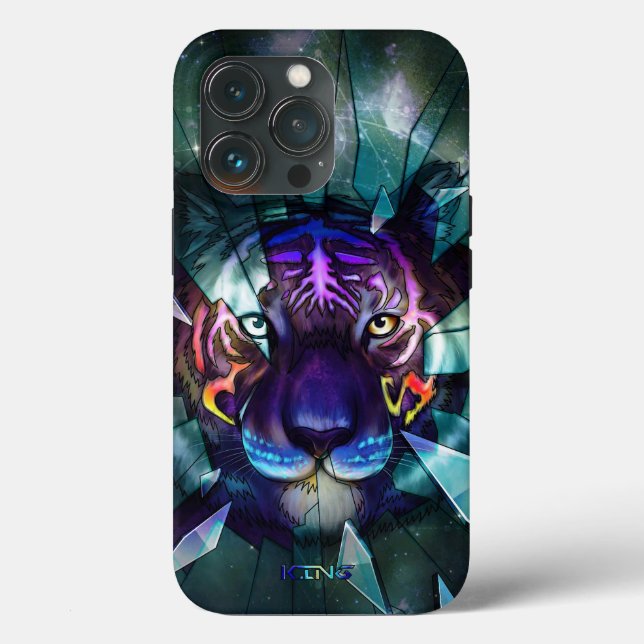 Kosmischer Tiger Case-Mate iPhone Hülle (Rückseite)