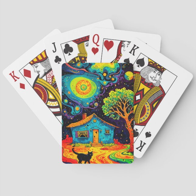 "Kosmischer Traum: Mystische Nacht" Spielkarten (Rückseite)