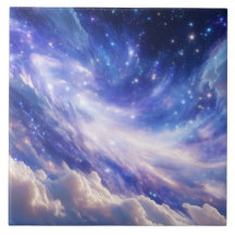 Kosmischer Traum: Wirbelnde Nebel & Sternennacht