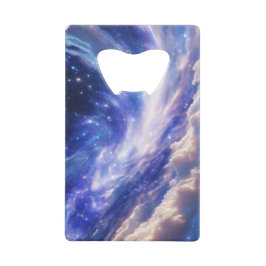 Kosmischer Traum: Wirbelnde Nebel & Sternennacht Geldbeutel Flaschenöffner