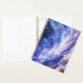 Kosmischer Traum: Wirbelnde Nebel & Sternennacht Planer