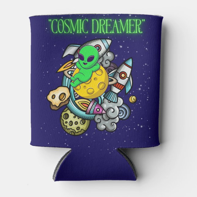 kosmischer Träumer Dosenkühler (Vorderseite)