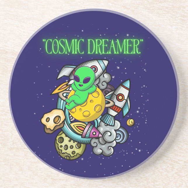kosmischer Träumer Getränkeuntersetzer (Vorne)