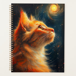 Kosmischer Träumer   Sternengucker-Katze Ginger Planer