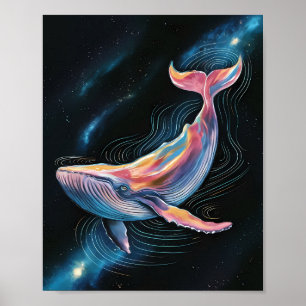 Kosmischer Wal Poster