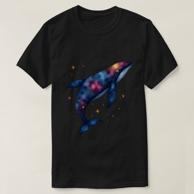 Kosmischer Wal T-Shirt (Design vorne)