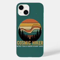 Kosmischer Wanderer Retro 70er Sonnenuntergang Wel