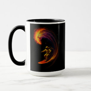 Kosmischer Wellenreiter Tasse