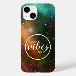 Kosmischer Weltraum Gute Schwingungen Nur Galaxie Case-Mate iPhone 14 Hülle